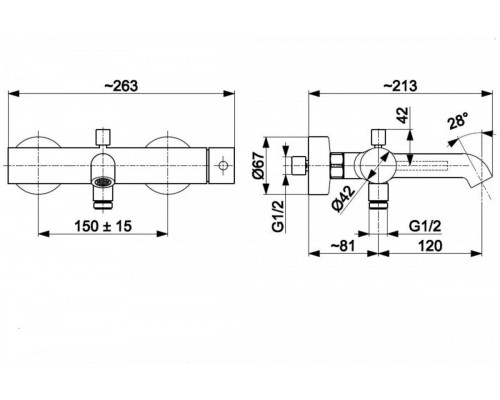 KFA Armatura Смеситель MOZA  для ванны (золото) 5034-020-31